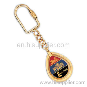 Fashion metal leather keychain