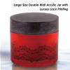 200ml round cosmetic cream container plastic