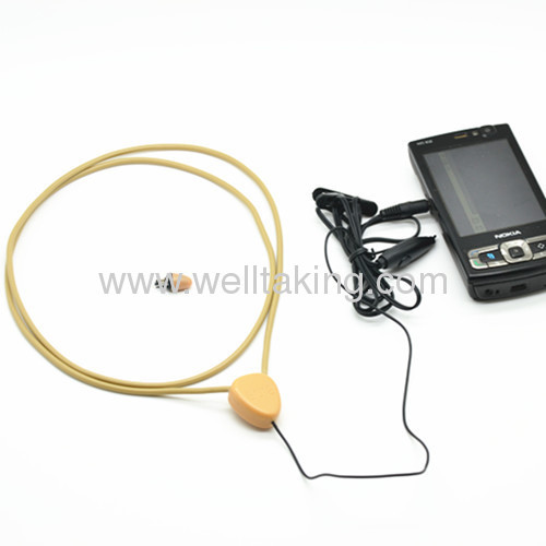 Wired inductive neckloop with mini wireless 306 earpiece kit