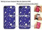 Self-adhesive microfiber lcd / tablet / mobile phone / tablet / laptop Iphone Sticky Screen Cleaner