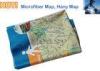 Cusotmized ECO friendly Free sample, unique promotional item and readable Microfiber Map
