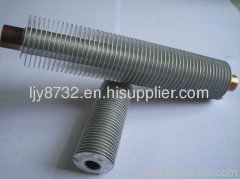 extruded finned tube for heat exchanger