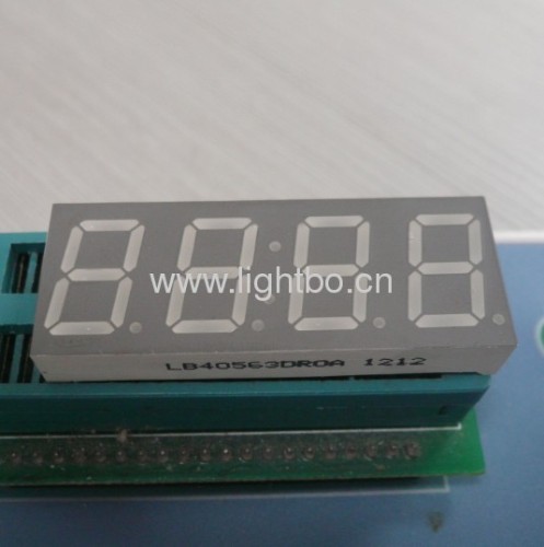 Four digit 14.2mm (0.56 ) common cathode super bright red 7 segment led clock display
