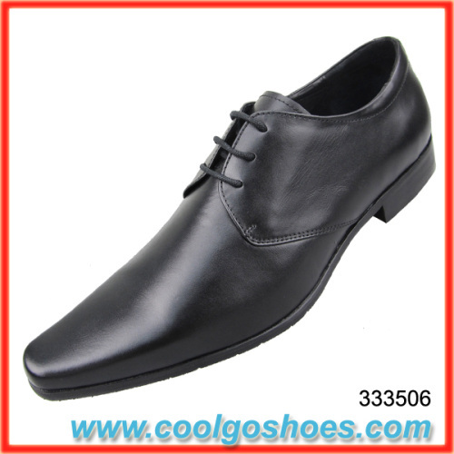 square toe leather men dress shoes
