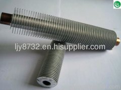 extruded finned tube for recovery boiler flue gas