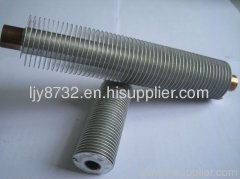 L foot finned tube for greenhouse heater