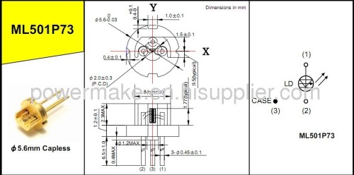 638nm 500mW Laser Diode ML501P73