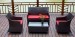 Rattan indoor and outdoor furniture in 4pcs