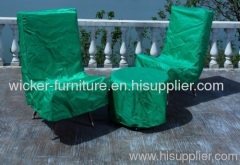 Patio round wicker leisure chair in 3pcs