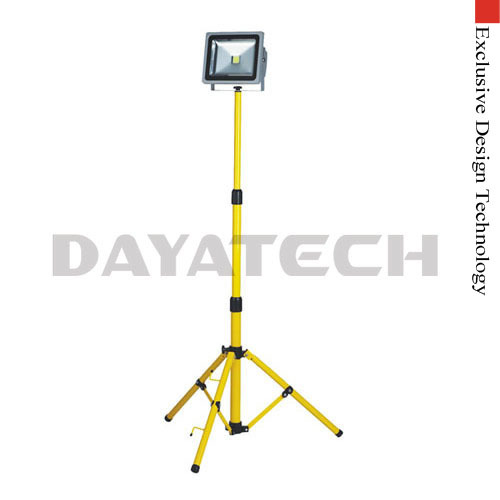 30W LED Work Light Single Head Tripod Jobsite Light