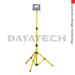 Single Head 20W LED Work Light with Yellow Tripod