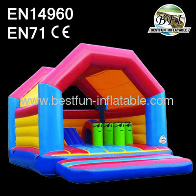 Inflatable Roof Bouncer With Pillar Inside