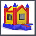 Curving Inflatable Bouncer With Slide