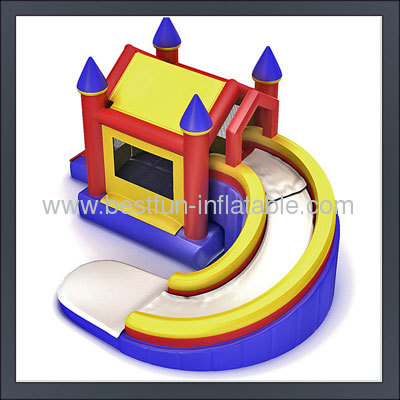 Giant Cruving Pool Inflatable Slide Bouncer