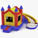 Curving Inflatable Bouncer With Slide