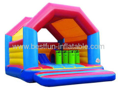 Inflatable Roof Bouncer With Pillar Inside