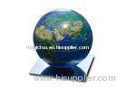 6 Inch Magic Rotating Globe With 6 Acrylic Mirror Base, Blue Permanent Turning Globe Display For G