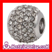 european Crystal Pave Metal Beads