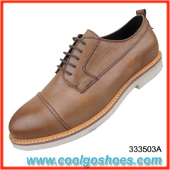 wholesale colorful cap toe dress shoes for men