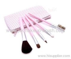 Best Promotional gifts 5pcs Pink handle cosmetic brush kit