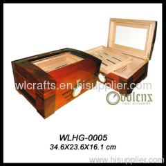 glass top cigar humidor