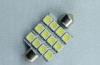 12V 24V DC 12pc SMD5050 Car LED Dome Light 42mm Length, Automotive Dome Lights