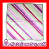 Wholeslae Small Striped Real Mulberry Silk Scarf Square Scarves For Women