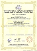 OHSAS 18001:2001 &GB/T 28001-2011