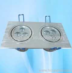 LED Aluminium Square Ceiling Lamp