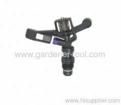 plastic water impact sprinkler with one nozzle