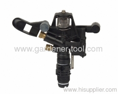 Plastic full or part circle impact sprinkler with G3/4