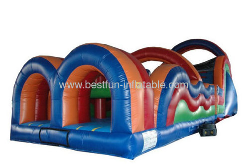 60 FT Inflatable Wacky Obstacle Course 