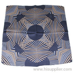 Wholeslae Small Black Border Floral Pattern Square Silk Scarf