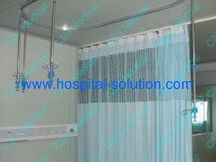 Ceiling Mounted Medical Aluminum Alloy Rails and Curtains System