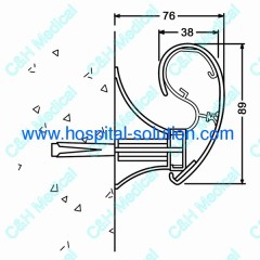 Wall Protecting PVC Handrail