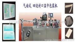 Alcohol base wet tissue packaging machine