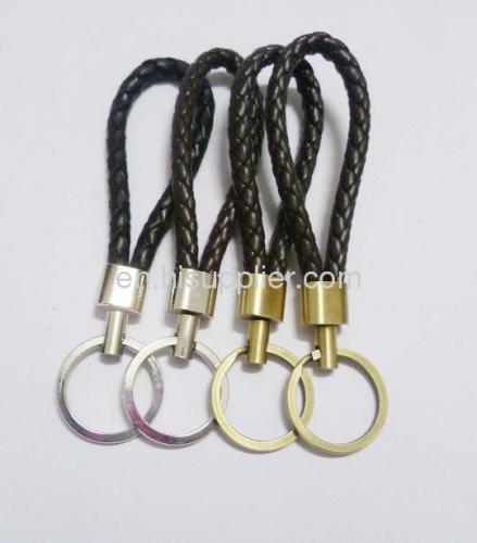 Metal Leather Key Chain