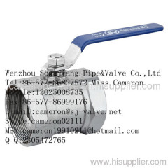 1-pc stainless steel ball valve