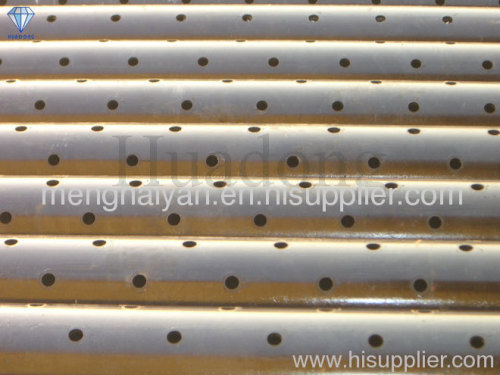 Perforated screen pipe