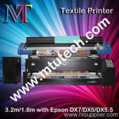 Textile Printer with Epson Heads Dx5/Dx7, 1440dpi, 1.6m/1.8m/3.2m Optional