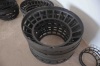 Pressed cage for spherical roller thrust bearing
