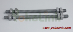 Double Arming Bolt,cable suspension bolt, poleline hardware