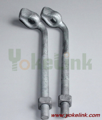 Angle Thimble Eyebolt,thimbleye bolts, forged guy bolt