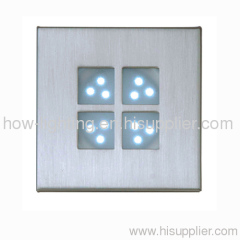 1W Window Style LED Recessed Light IP20 with 5mm Straw LED