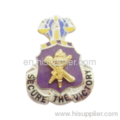 militery lapel pin on pin