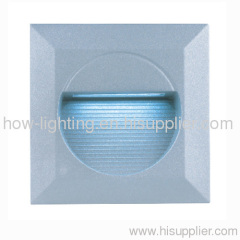 1.5W Square Aluminium LED Recessed Light IP65 with 5mm Straw LED