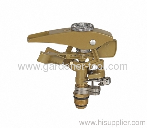 Metal Water Hose Sprinkler With Brass Nozzle