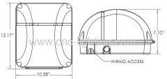 UL listed 40W Wall Pack Induction Luminaire