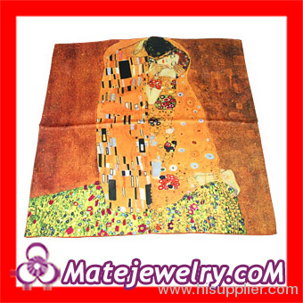 Brown Square Silk Scarf China Cheap