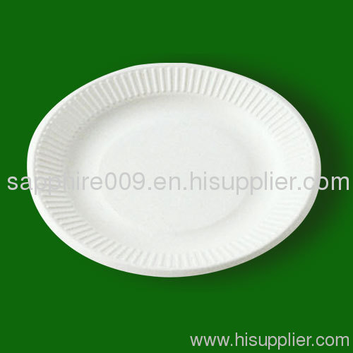 6" disposable paper plate